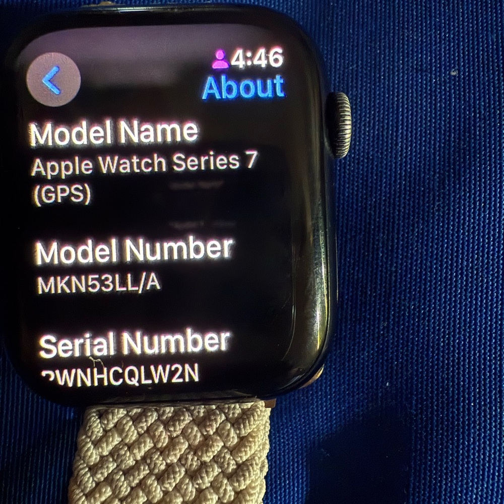 Apple Watch Series 7 (GPS) - Black with Tan Band